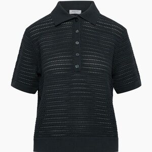 Babaton Composure Polo shortsleeve crochet knit